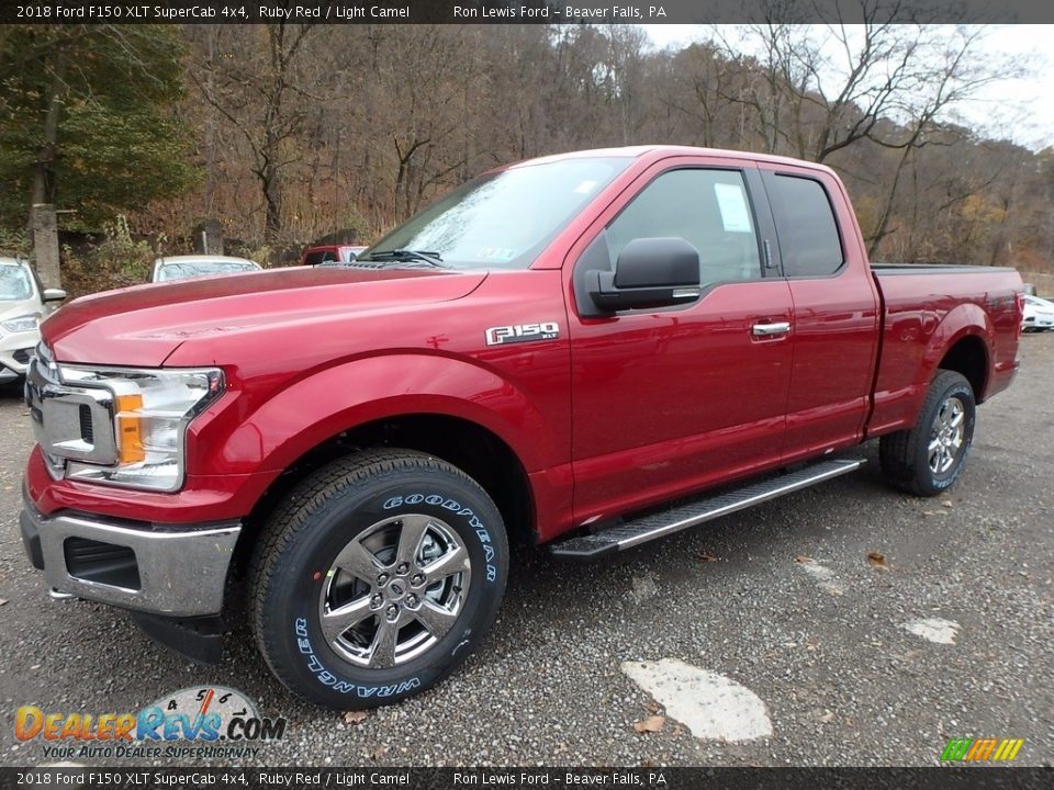 2018 Ford F150 XLT SuperCab 4x4 Ruby Red / Light Camel Photo #6