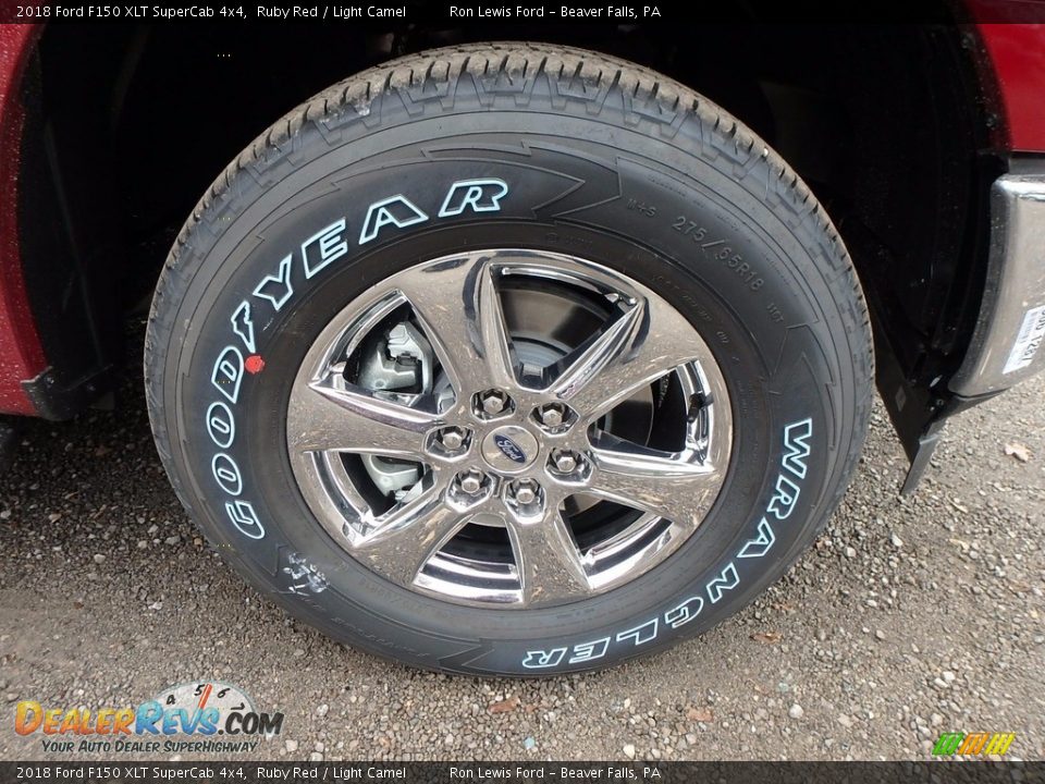 2018 Ford F150 XLT SuperCab 4x4 Ruby Red / Light Camel Photo #9