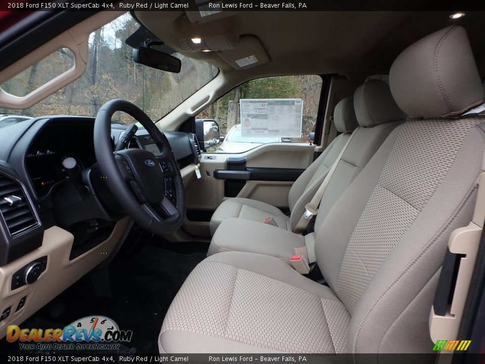 2018 Ford F150 XLT SuperCab 4x4 Ruby Red / Light Camel Photo #10