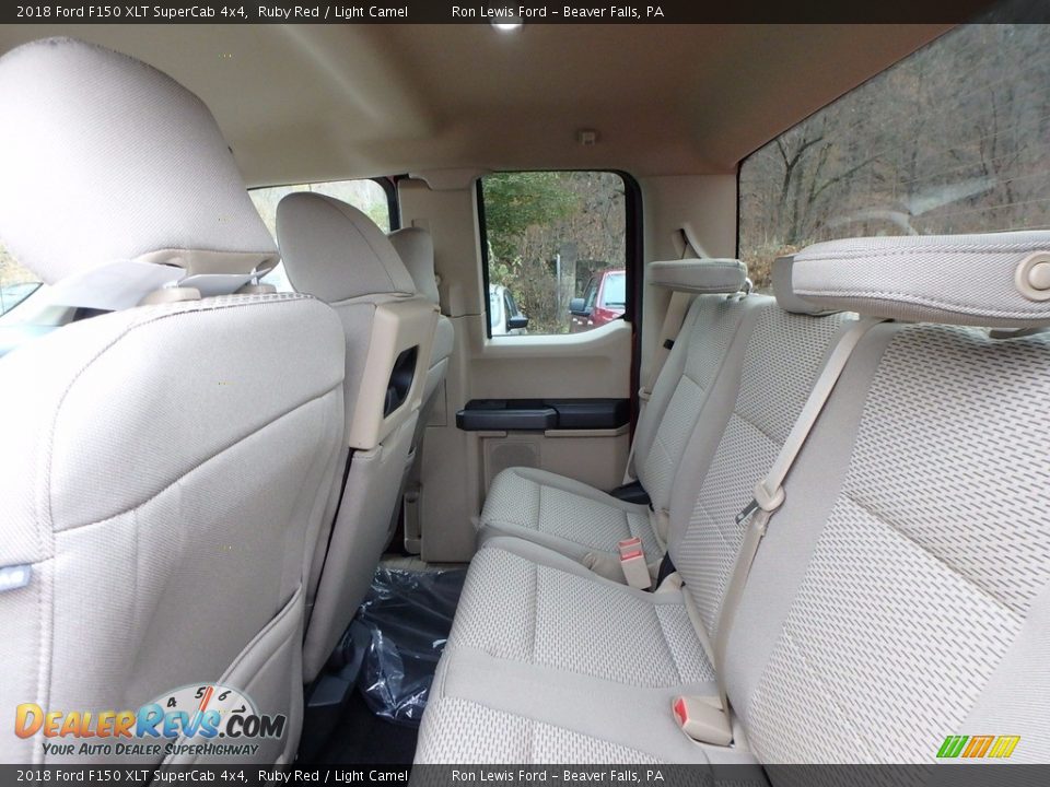 2018 Ford F150 XLT SuperCab 4x4 Ruby Red / Light Camel Photo #11
