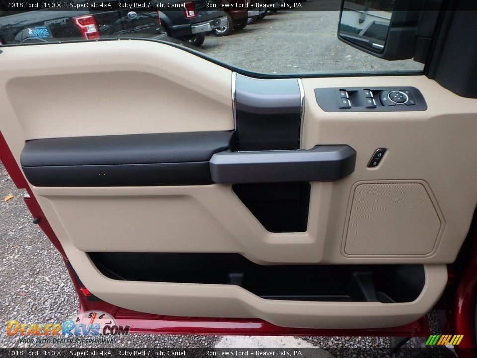 2018 Ford F150 XLT SuperCab 4x4 Ruby Red / Light Camel Photo #13