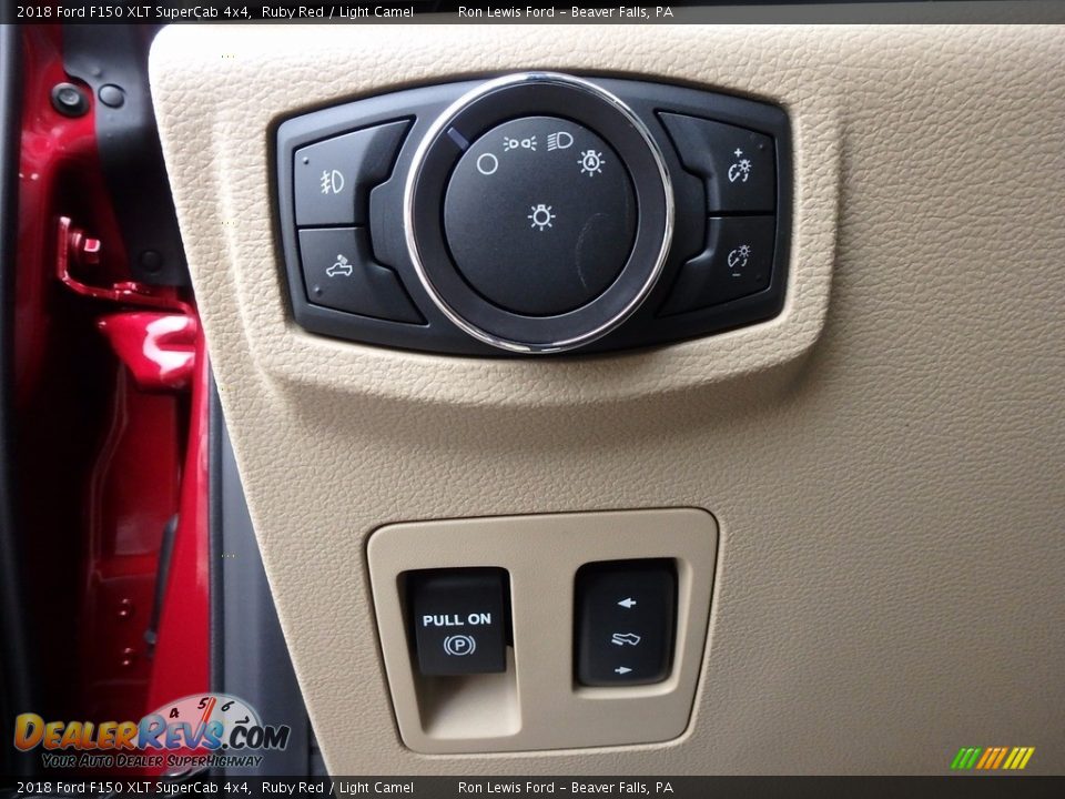 2018 Ford F150 XLT SuperCab 4x4 Ruby Red / Light Camel Photo #16