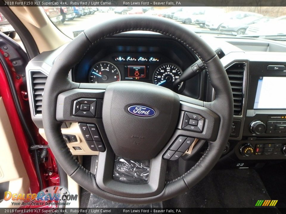 2018 Ford F150 XLT SuperCab 4x4 Ruby Red / Light Camel Photo #17