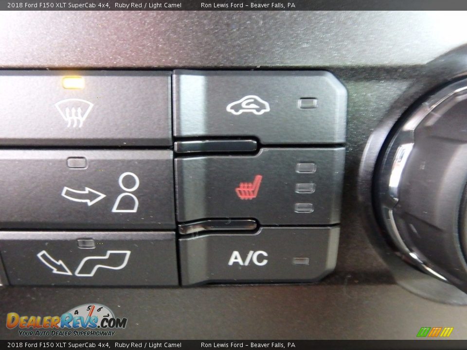 2018 Ford F150 XLT SuperCab 4x4 Ruby Red / Light Camel Photo #19