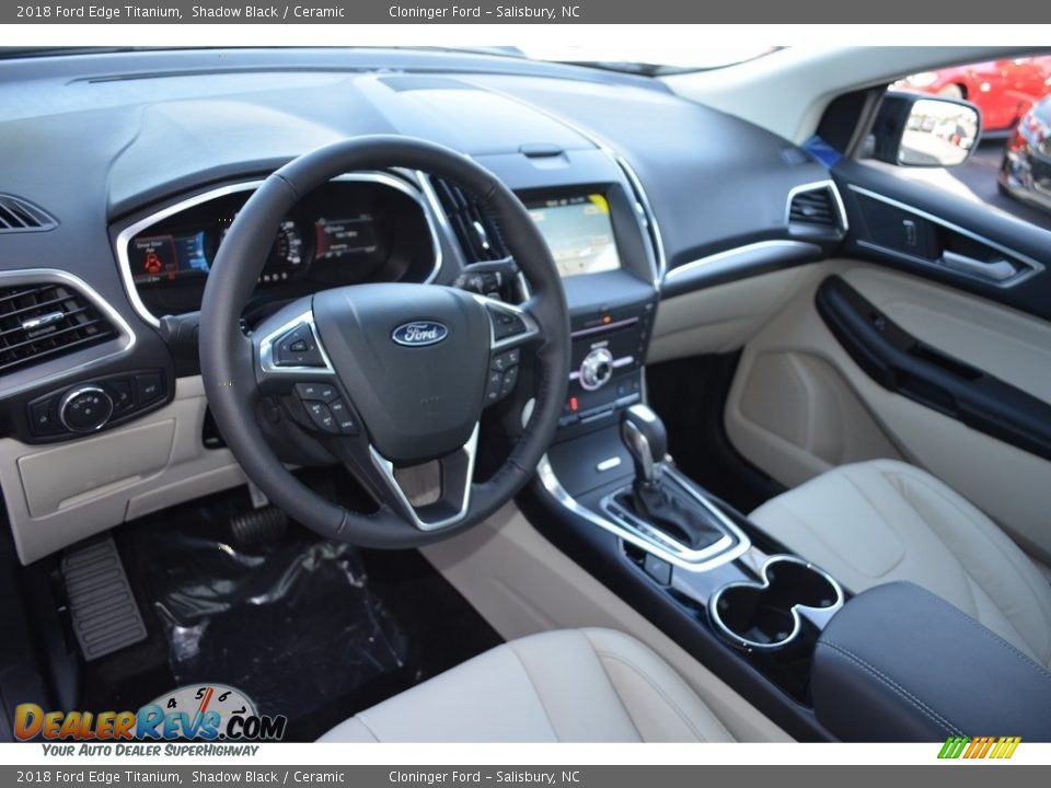 Dashboard of 2018 Ford Edge Titanium Photo #8