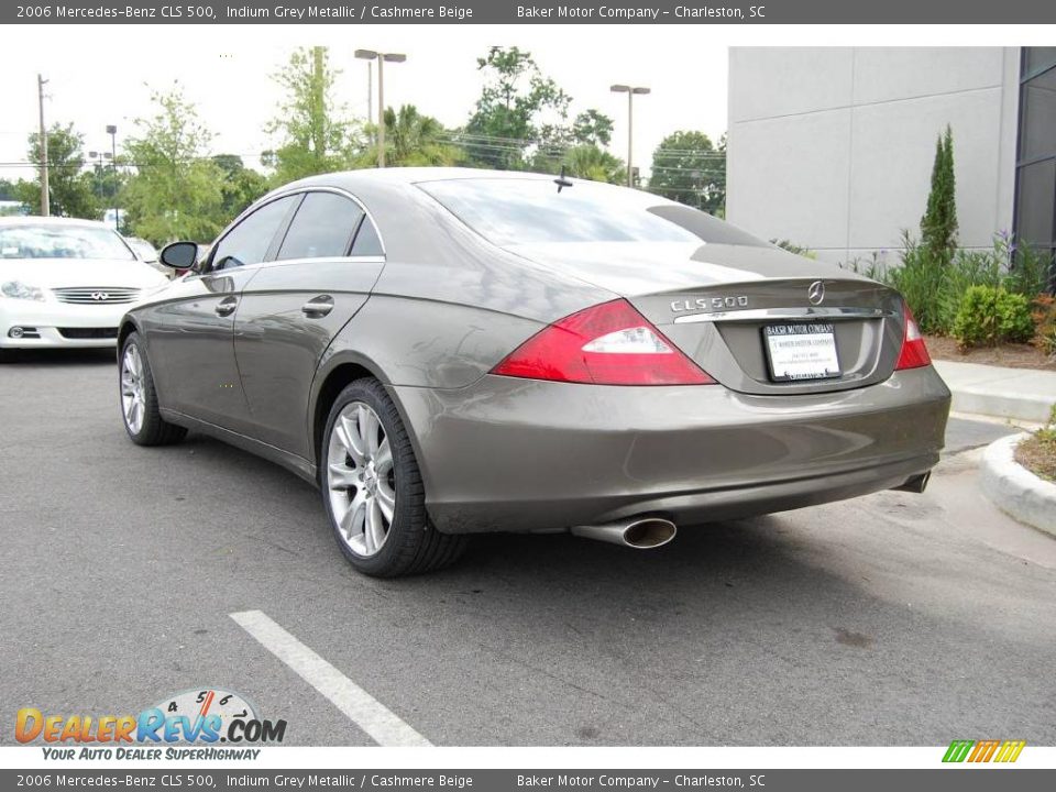 2006 Mercedes-Benz CLS 500 Indium Grey Metallic / Cashmere Beige Photo #16