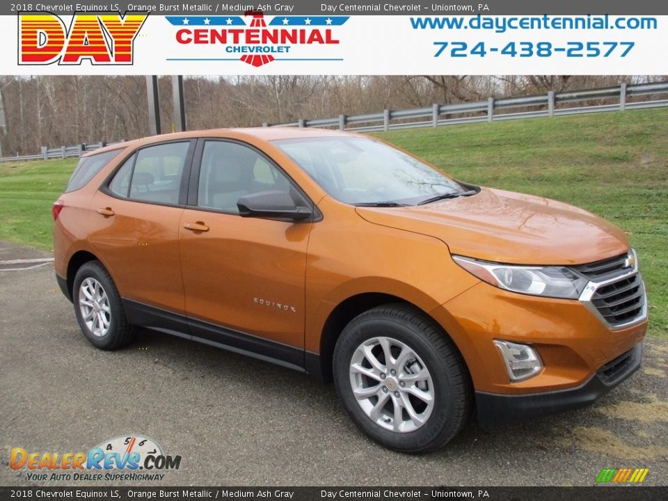 2018 Chevrolet Equinox LS Orange Burst Metallic / Medium Ash Gray Photo #1