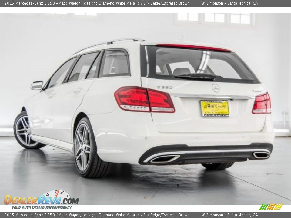 2015 Mercedes-Benz E 350 4Matic Wagon designo Diamond White Metallic / Silk Beige/Espresso Brown Photo #10