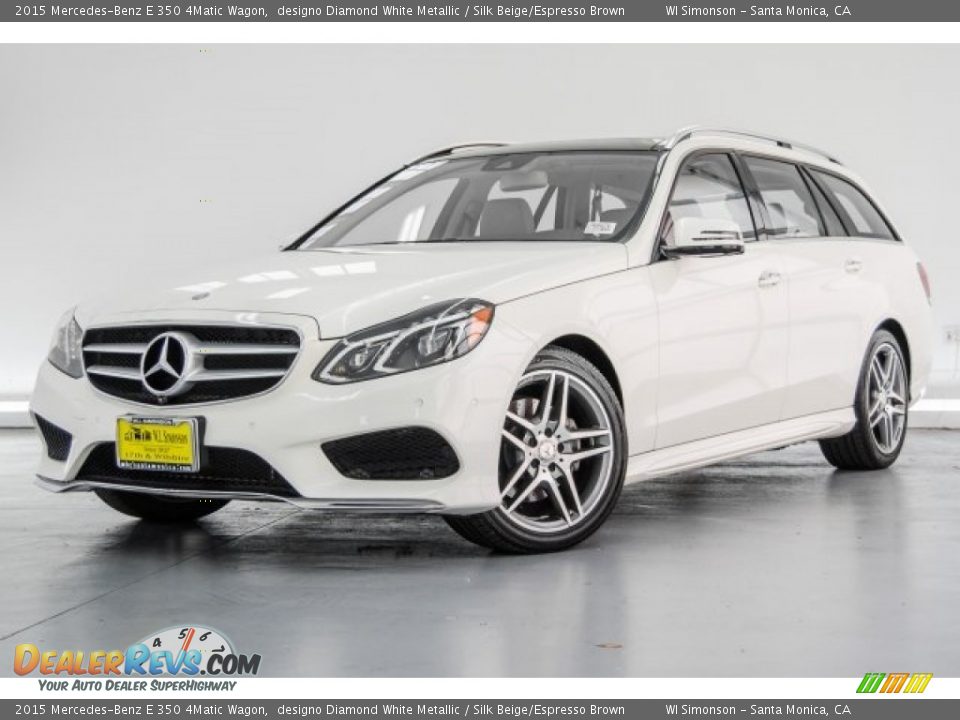 2015 Mercedes-Benz E 350 4Matic Wagon designo Diamond White Metallic / Silk Beige/Espresso Brown Photo #14