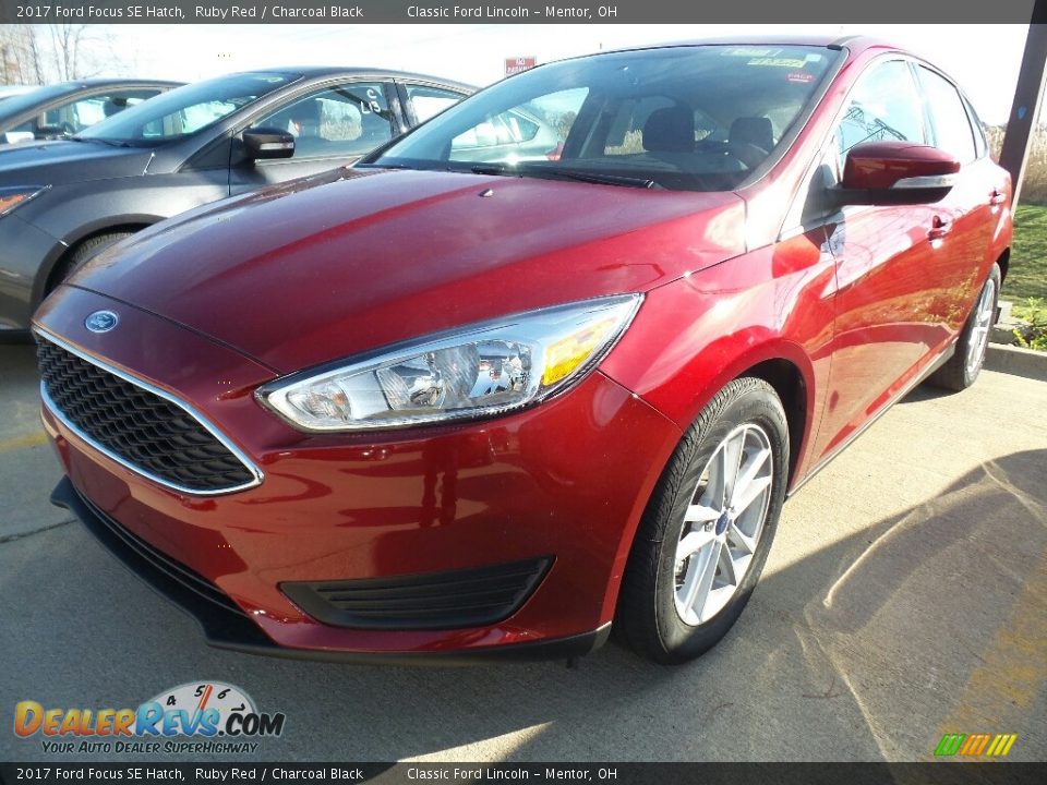 2017 Ford Focus SE Hatch Ruby Red / Charcoal Black Photo #1