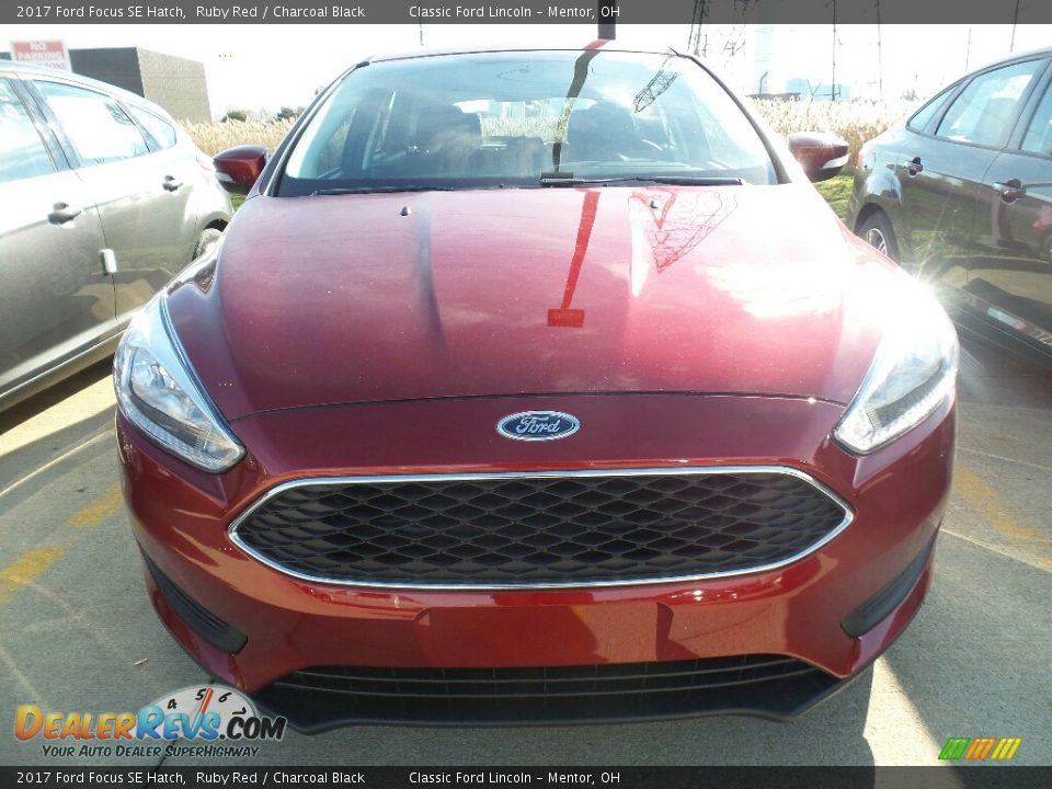 2017 Ford Focus SE Hatch Ruby Red / Charcoal Black Photo #2