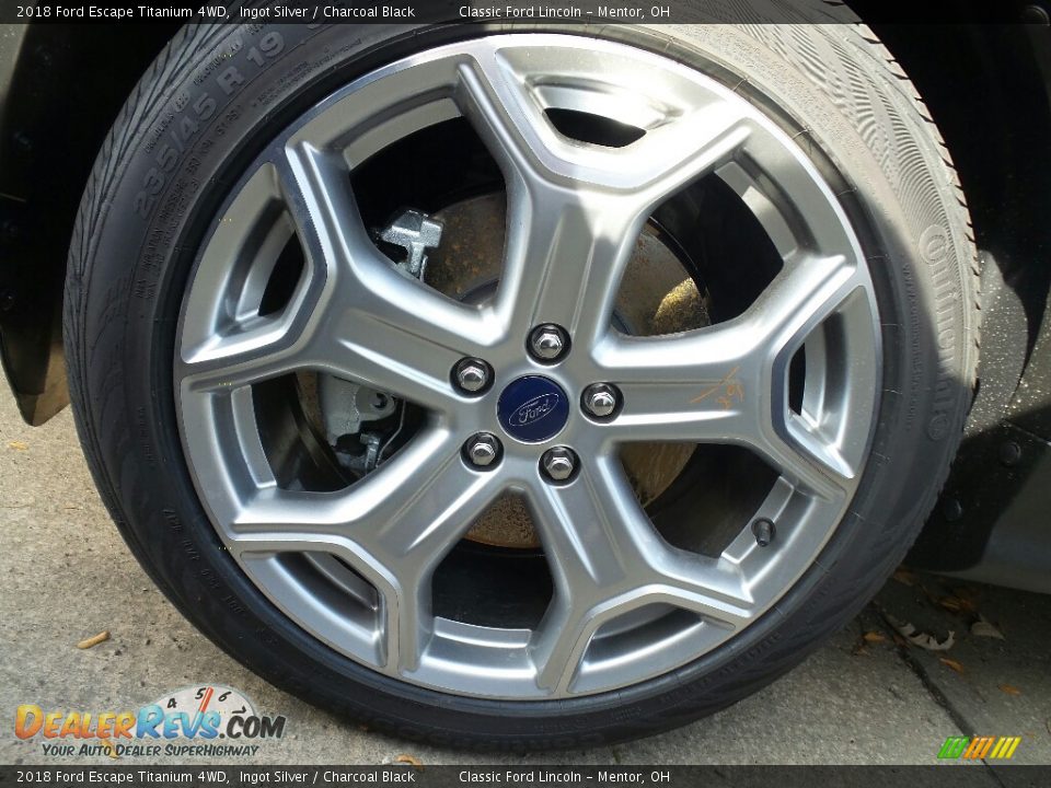 2018 Ford Escape Titanium 4WD Ingot Silver / Charcoal Black Photo #5