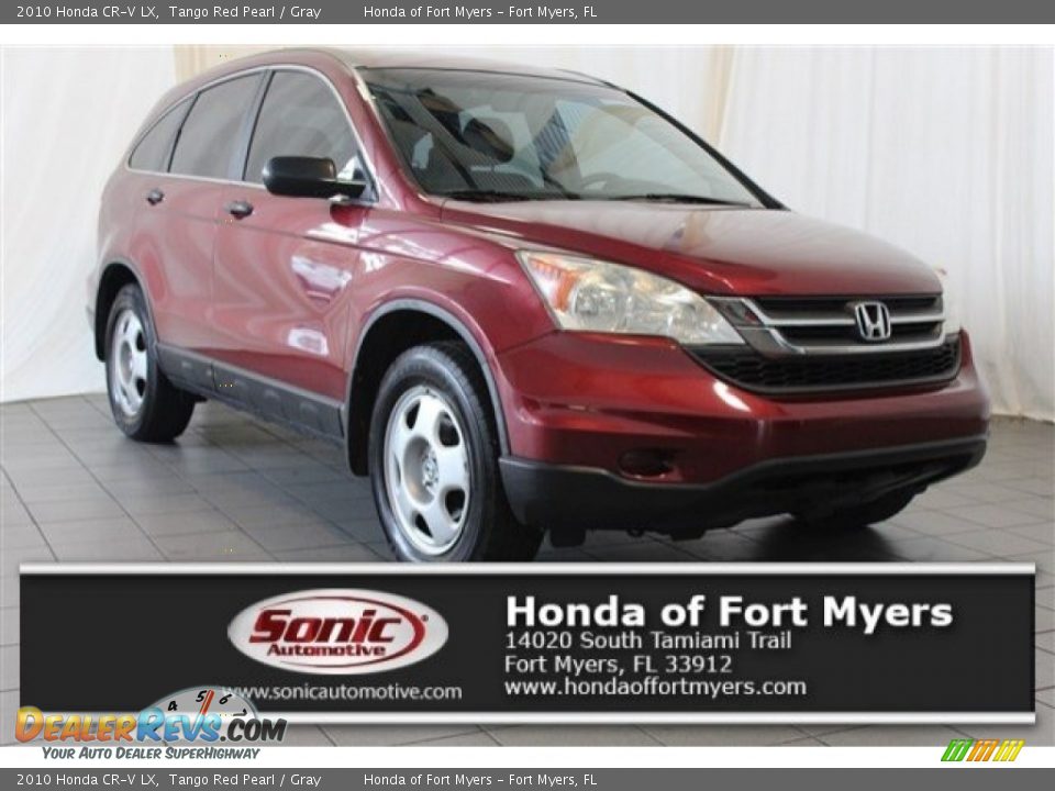 2010 Honda CR-V LX Tango Red Pearl / Gray Photo #1