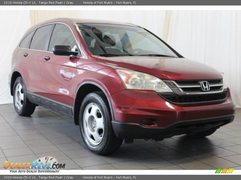 2010 Honda CR-V LX Tango Red Pearl / Gray Photo #2