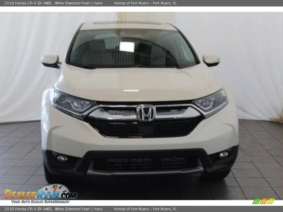 2018 Honda CR-V EX AWD White Diamond Pearl / Ivory Photo #4