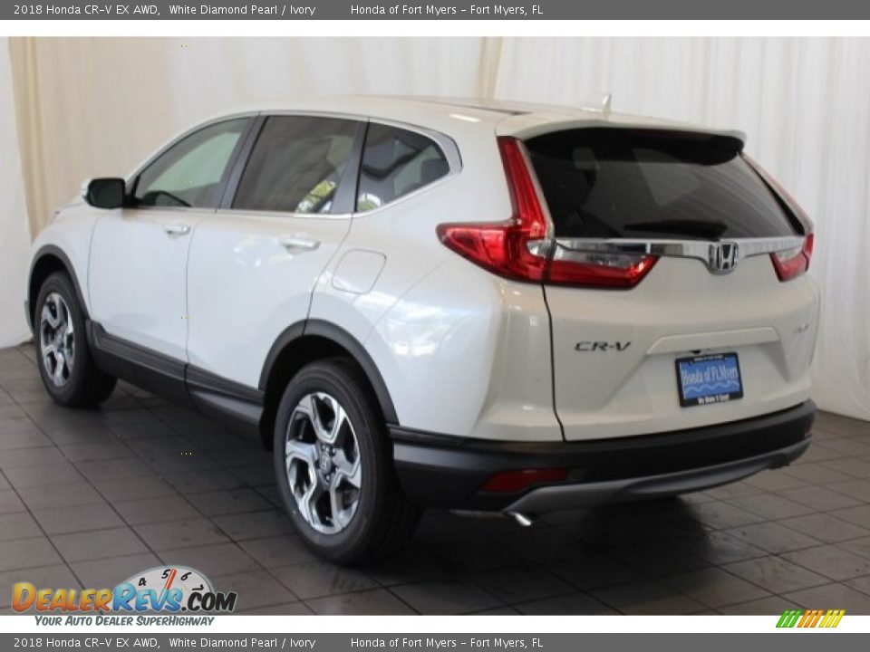 2018 Honda CR-V EX AWD White Diamond Pearl / Ivory Photo #6