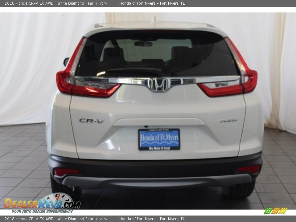 2018 Honda CR-V EX AWD White Diamond Pearl / Ivory Photo #7