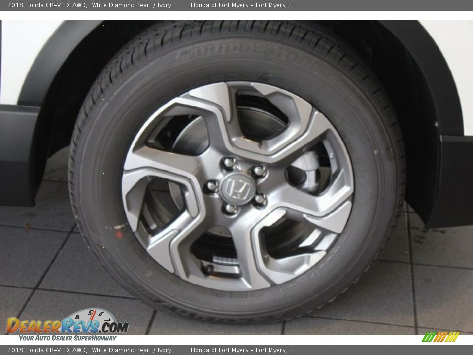 2018 Honda CR-V EX AWD White Diamond Pearl / Ivory Photo #8