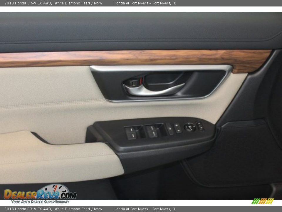 2018 Honda CR-V EX AWD White Diamond Pearl / Ivory Photo #9