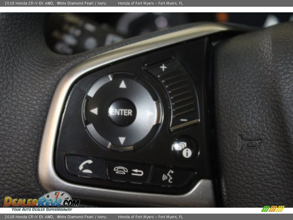 2018 Honda CR-V EX AWD White Diamond Pearl / Ivory Photo #14