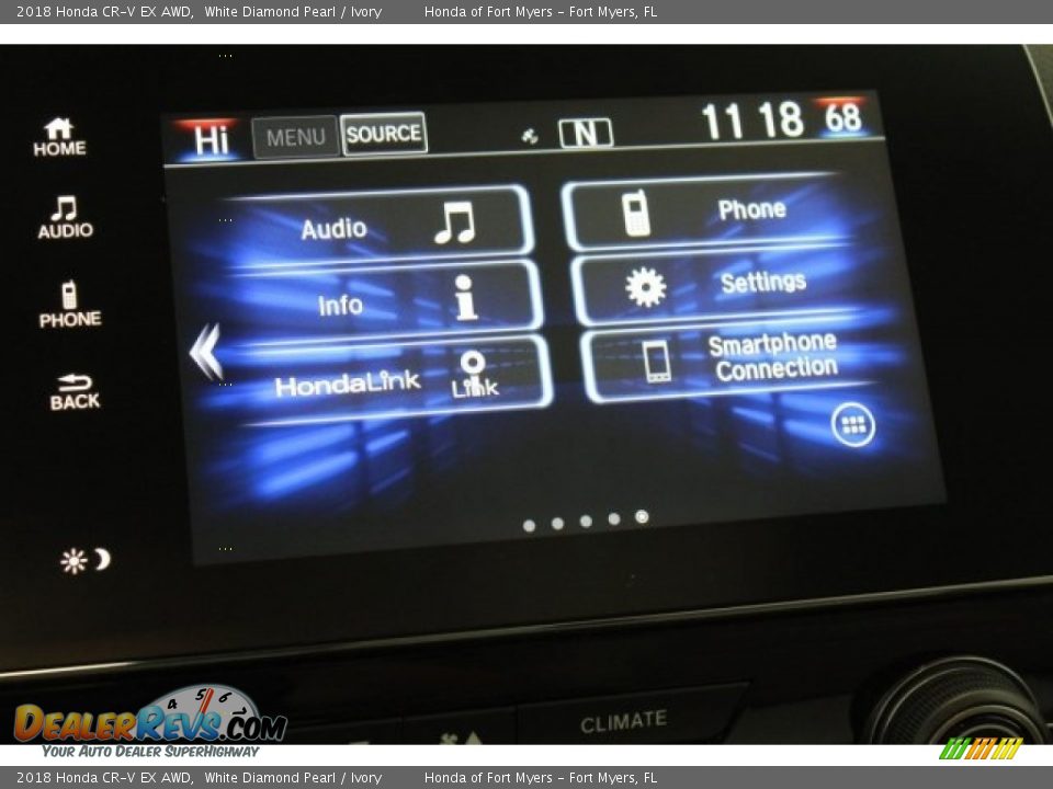 2018 Honda CR-V EX AWD White Diamond Pearl / Ivory Photo #18