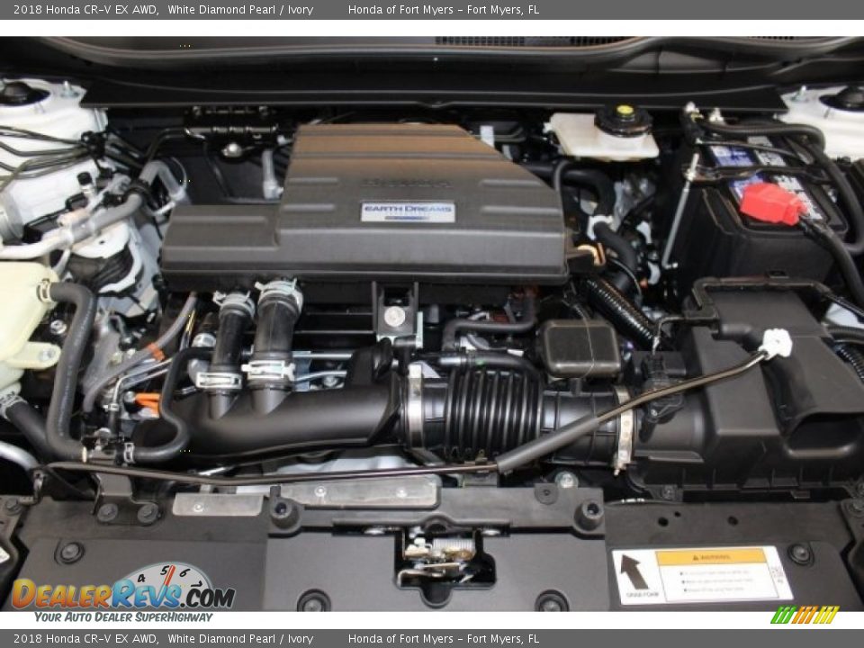 2018 Honda CR-V EX AWD White Diamond Pearl / Ivory Photo #25