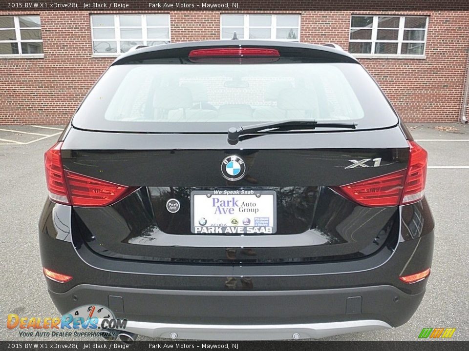 2015 BMW X1 xDrive28i Jet Black / Beige Photo #4