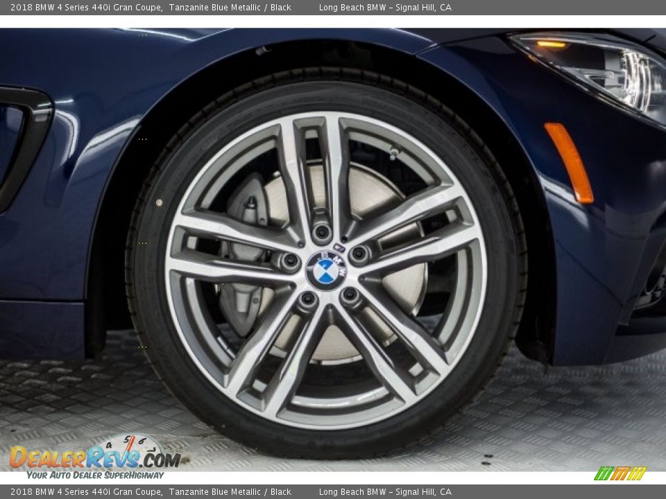 2018 BMW 4 Series 440i Gran Coupe Tanzanite Blue Metallic / Black Photo #9