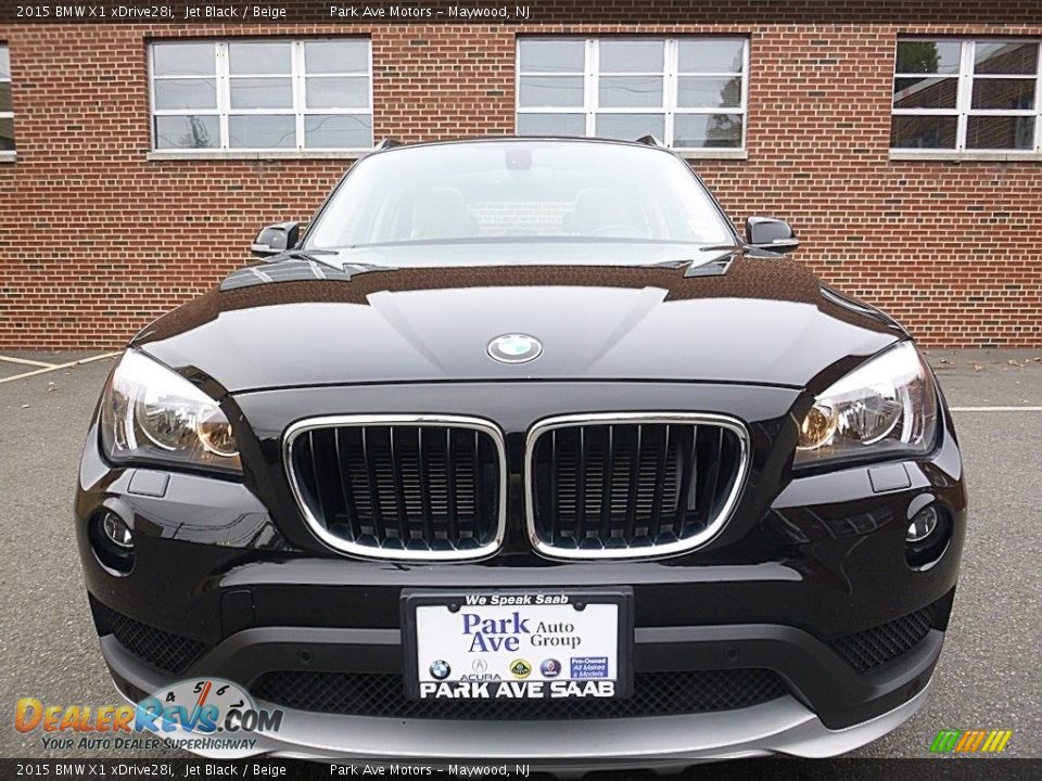 2015 BMW X1 xDrive28i Jet Black / Beige Photo #9