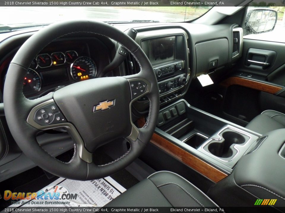 2018 Chevrolet Silverado 1500 High Country Crew Cab 4x4 Graphite Metallic / Jet Black Photo #22