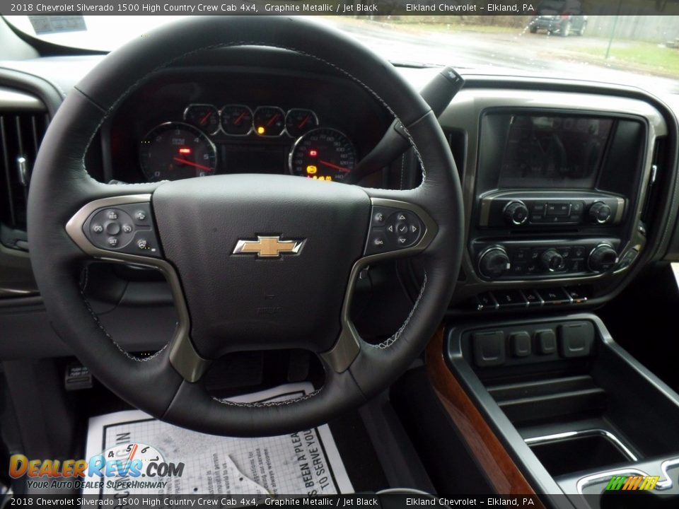 2018 Chevrolet Silverado 1500 High Country Crew Cab 4x4 Graphite Metallic / Jet Black Photo #23