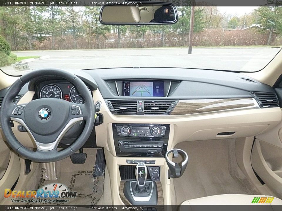 2015 BMW X1 xDrive28i Jet Black / Beige Photo #28