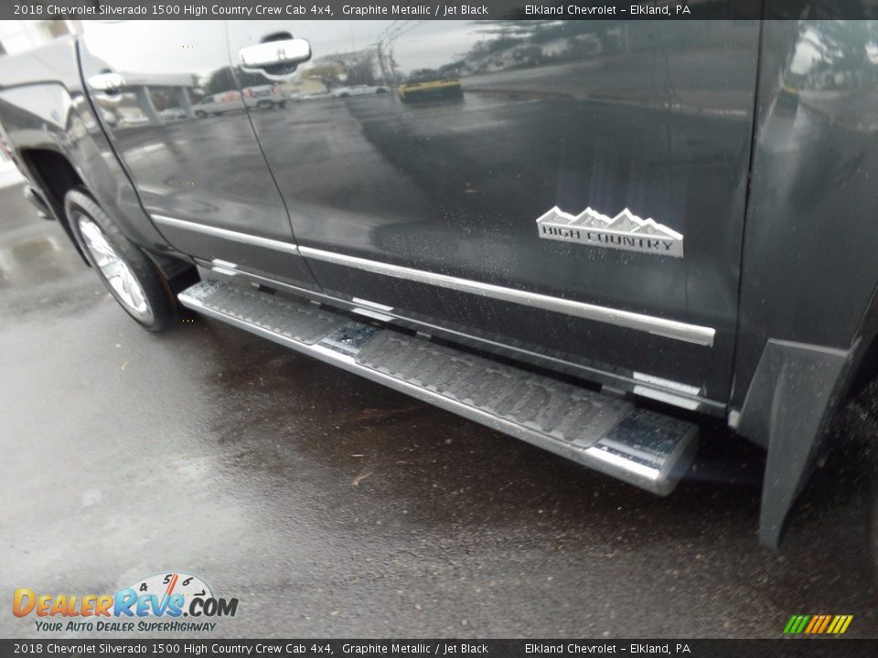 2018 Chevrolet Silverado 1500 High Country Crew Cab 4x4 Graphite Metallic / Jet Black Photo #12