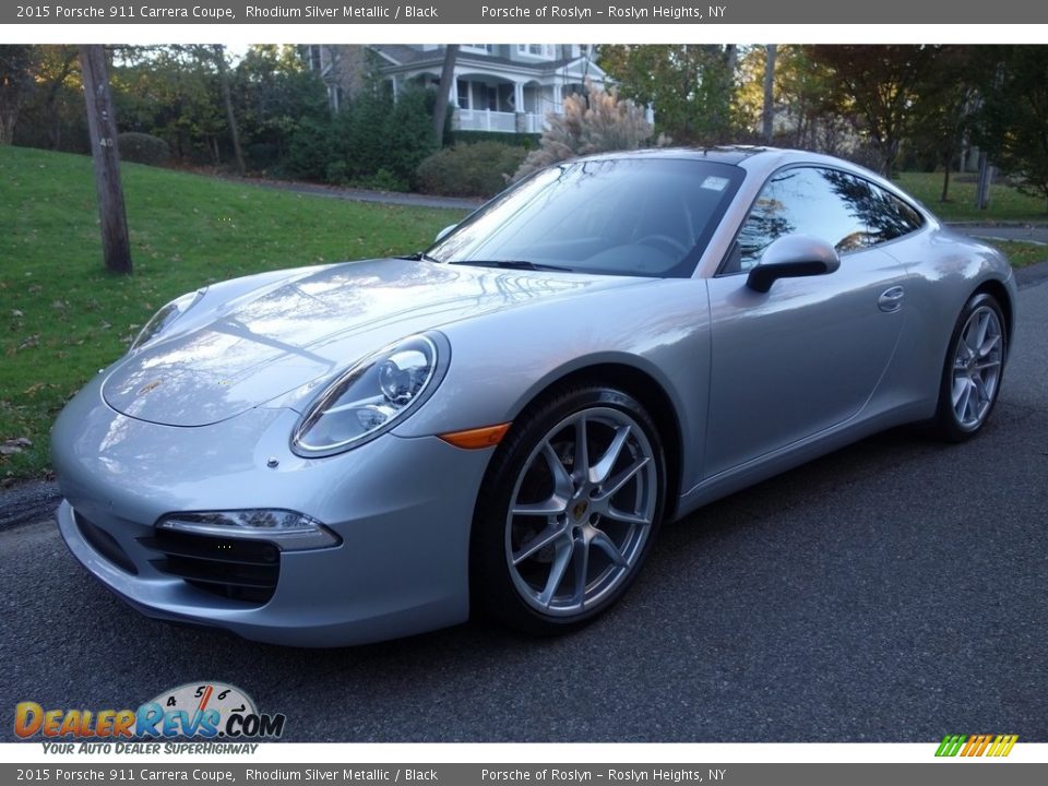 2015 Porsche 911 Carrera Coupe Rhodium Silver Metallic / Black Photo #3