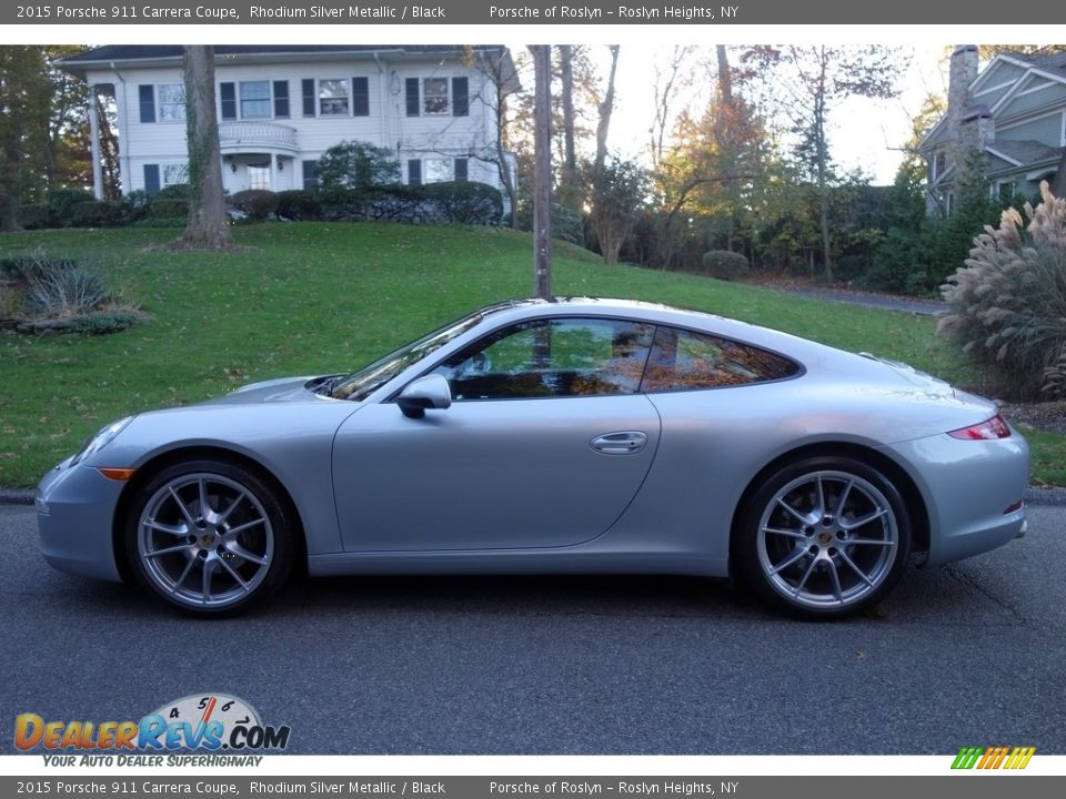 2015 Porsche 911 Carrera Coupe Rhodium Silver Metallic / Black Photo #4