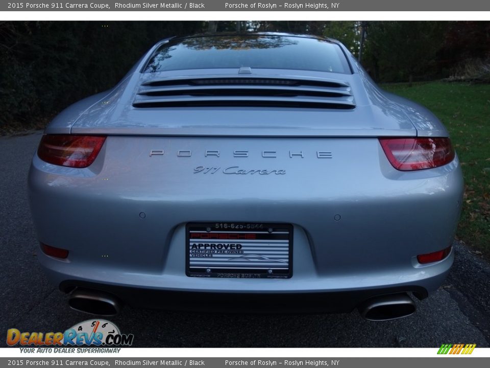 2015 Porsche 911 Carrera Coupe Rhodium Silver Metallic / Black Photo #6