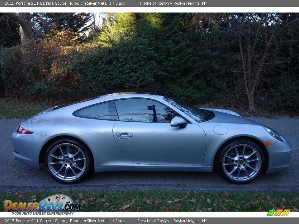 2015 Porsche 911 Carrera Coupe Rhodium Silver Metallic / Black Photo #8