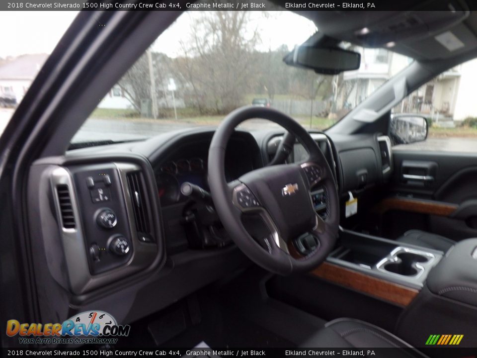 2018 Chevrolet Silverado 1500 High Country Crew Cab 4x4 Graphite Metallic / Jet Black Photo #25