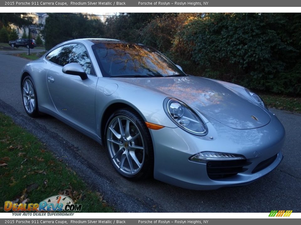 2015 Porsche 911 Carrera Coupe Rhodium Silver Metallic / Black Photo #9