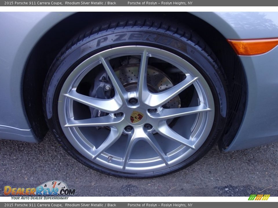 2015 Porsche 911 Carrera Coupe Rhodium Silver Metallic / Black Photo #10