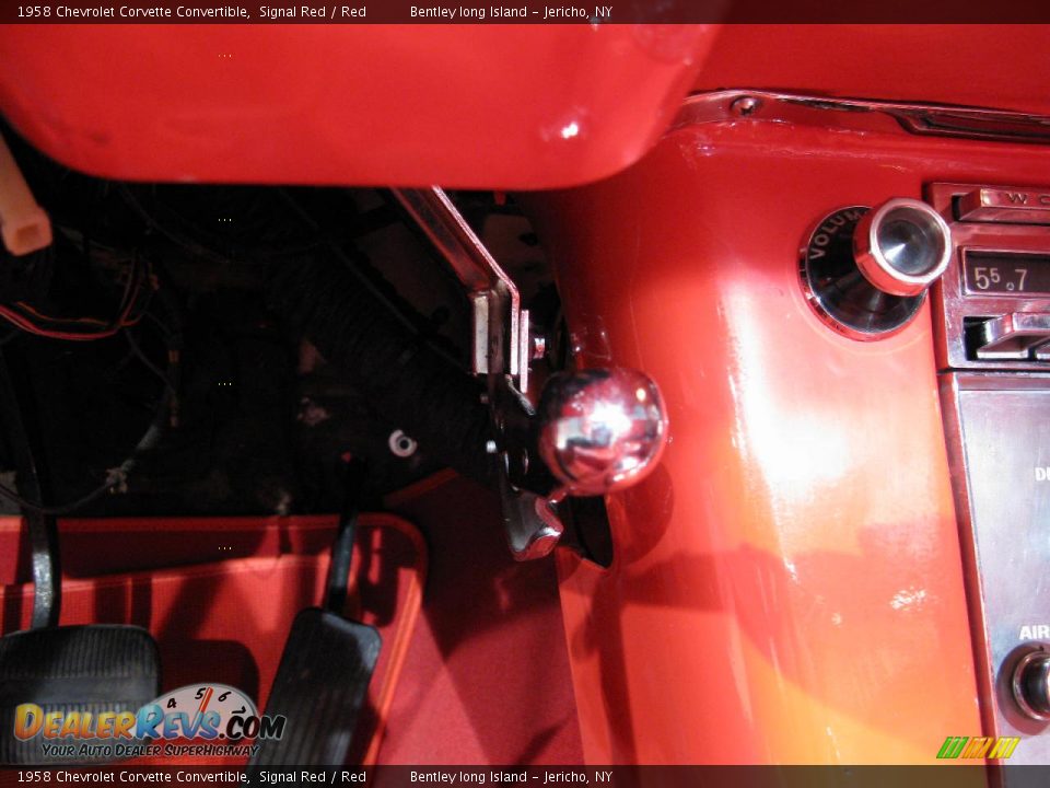 1958 Chevrolet Corvette Convertible Signal Red / Red Photo #8