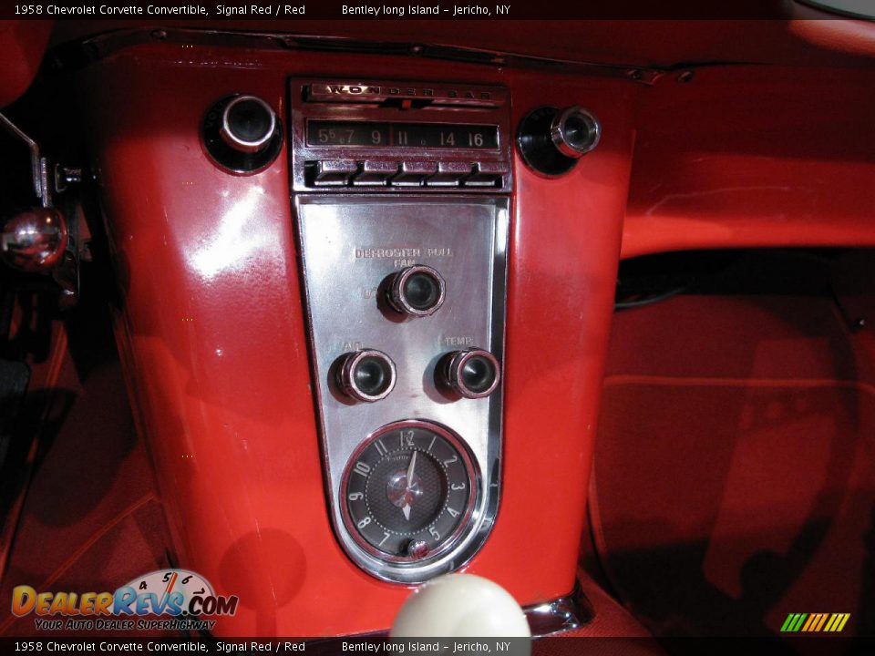 1958 Chevrolet Corvette Convertible Signal Red / Red Photo #9