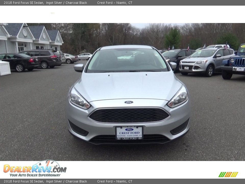 2018 Ford Focus SE Sedan Ingot Silver / Charcoal Black Photo #2