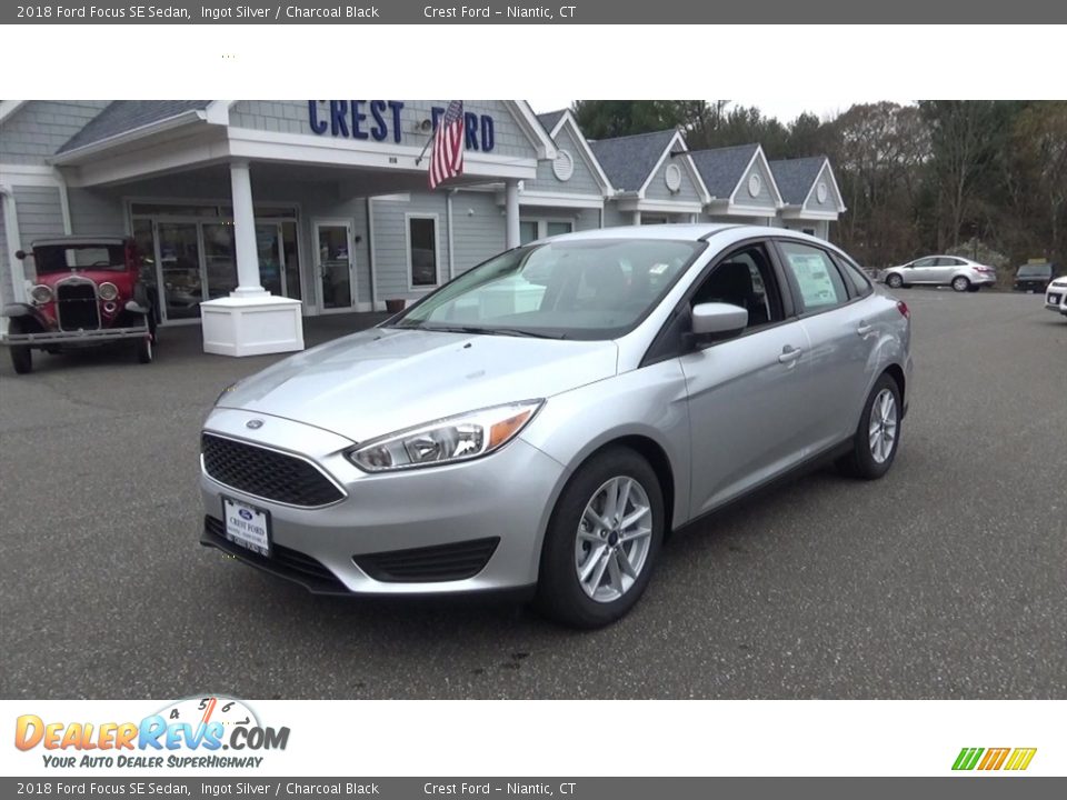 2018 Ford Focus SE Sedan Ingot Silver / Charcoal Black Photo #3