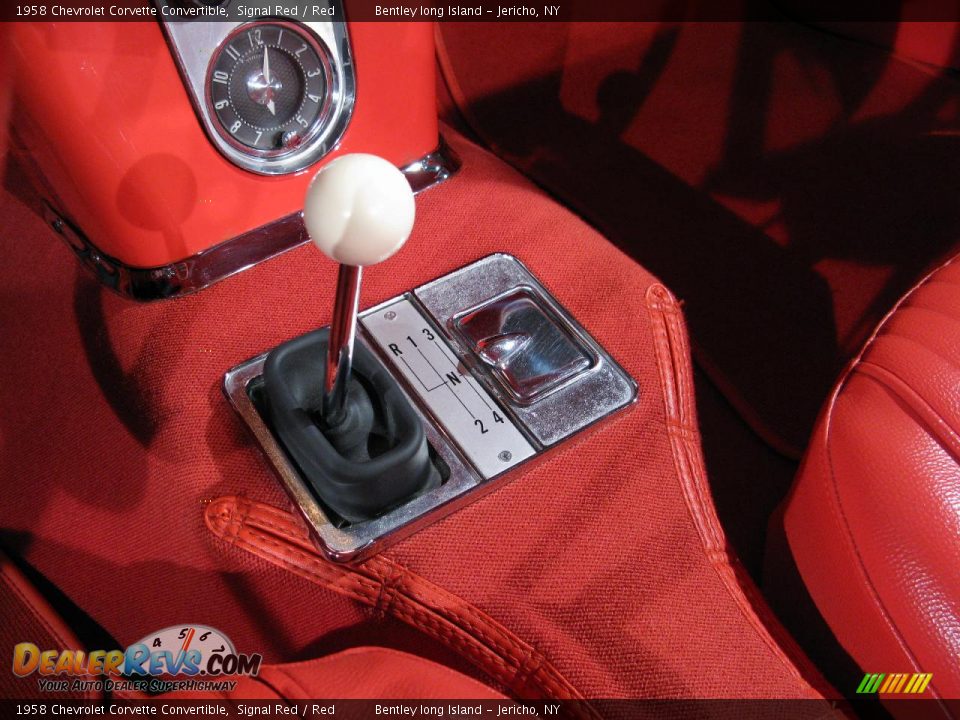 1958 Chevrolet Corvette Convertible Signal Red / Red Photo #10