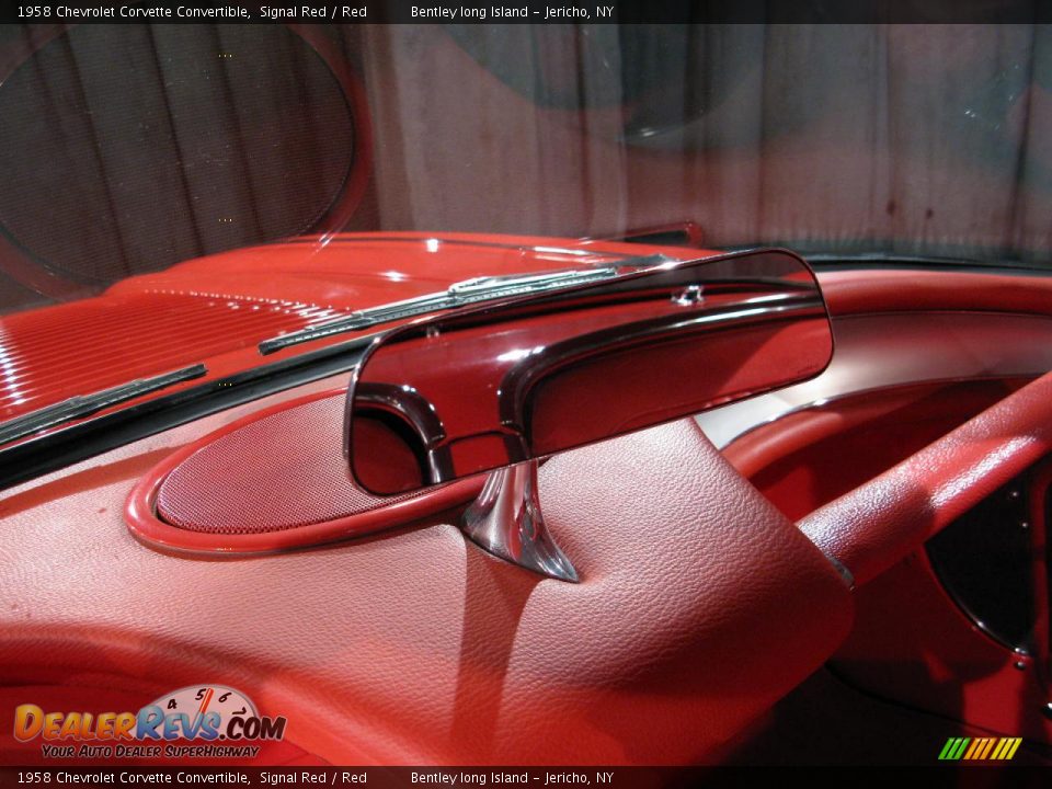 1958 Chevrolet Corvette Convertible Signal Red / Red Photo #11