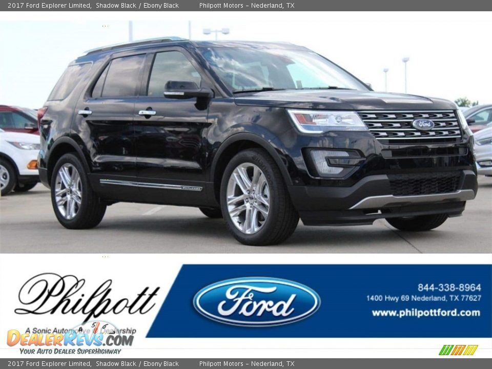 2017 Ford Explorer Limited Shadow Black / Ebony Black Photo #1