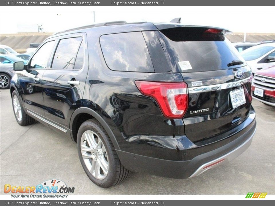 2017 Ford Explorer Limited Shadow Black / Ebony Black Photo #6
