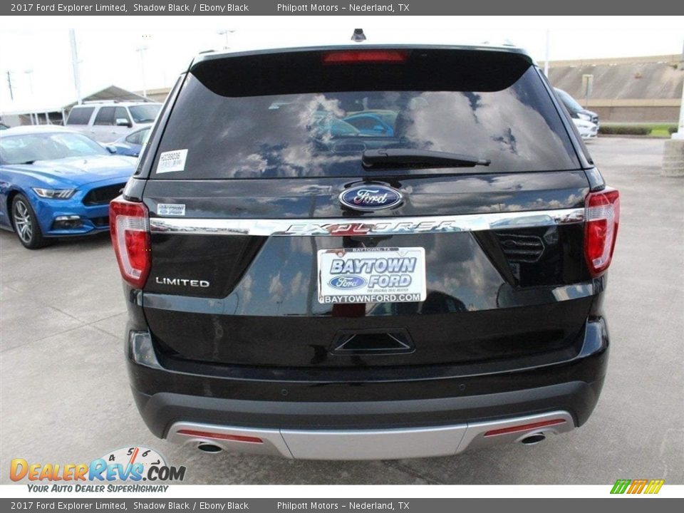2017 Ford Explorer Limited Shadow Black / Ebony Black Photo #7