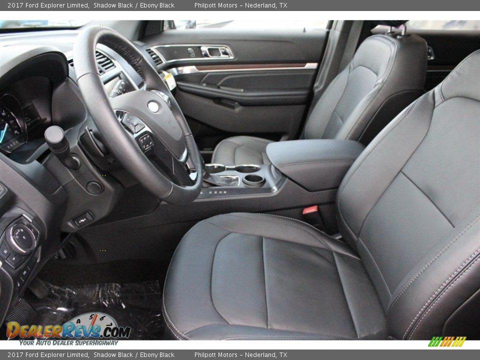 2017 Ford Explorer Limited Shadow Black / Ebony Black Photo #10